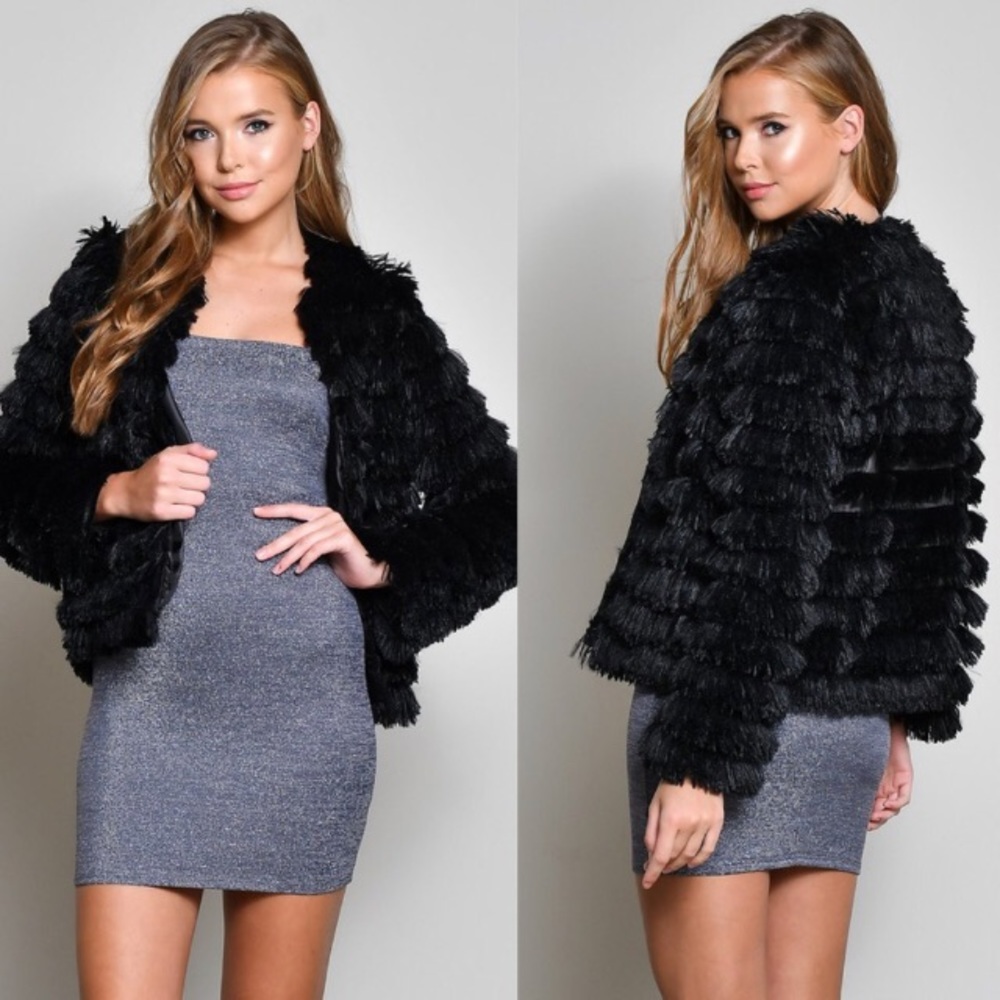 Faux Fur Jacket Blazer